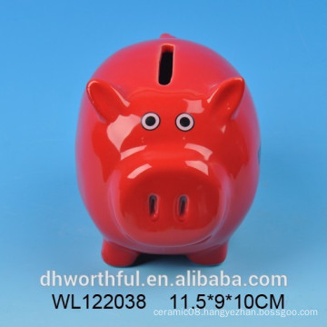 2016 ceramic pig money box with decal printing